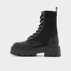 Aldo Talaleryknit Black Women's Combat boots - Combat ankle boot, Black Black