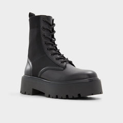 Aldo Talaleryknit Black Women's Combat boots - Combat ankle boot, Black Black