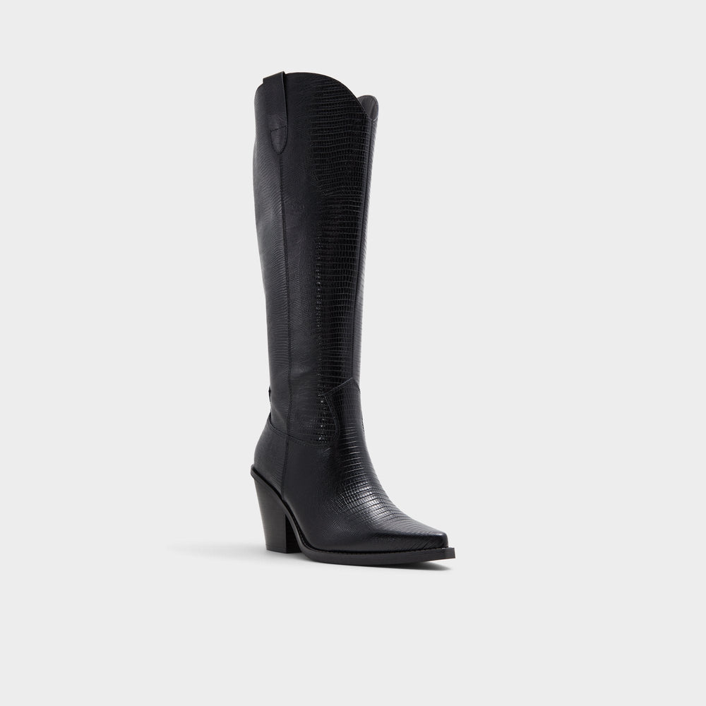 Aldo Nevada-wc Black Women's Western - Western knee-high boot, Black Black