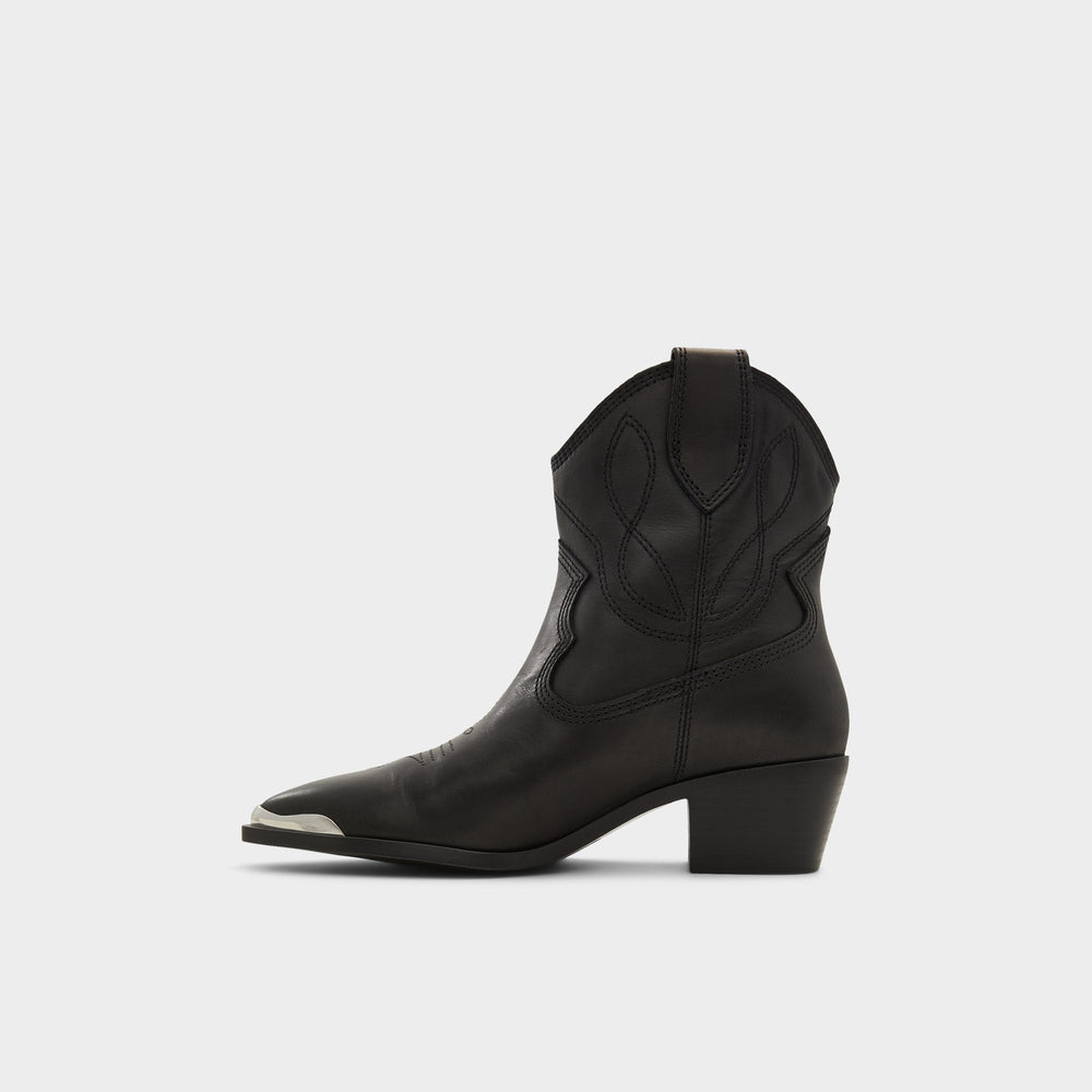 Aldo Valley Black Women's Western - Western boot, Block heel Black