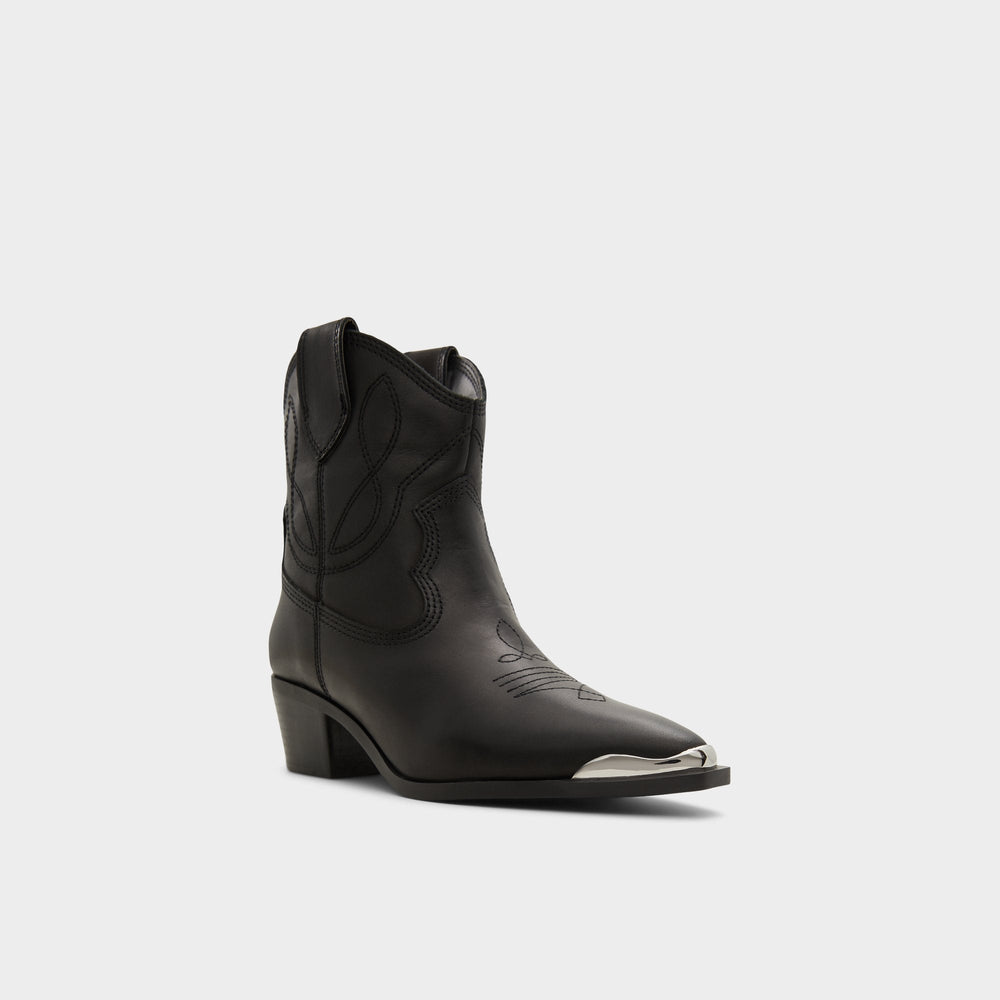 Aldo Valley Black Women's Western - Western boot, Block heel Black