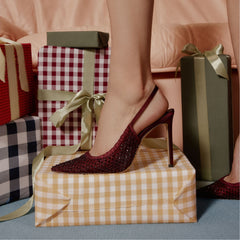 Aldo Marciana in Burgundy 14151906 - Slingback heel, Stiletto heel Burgundy