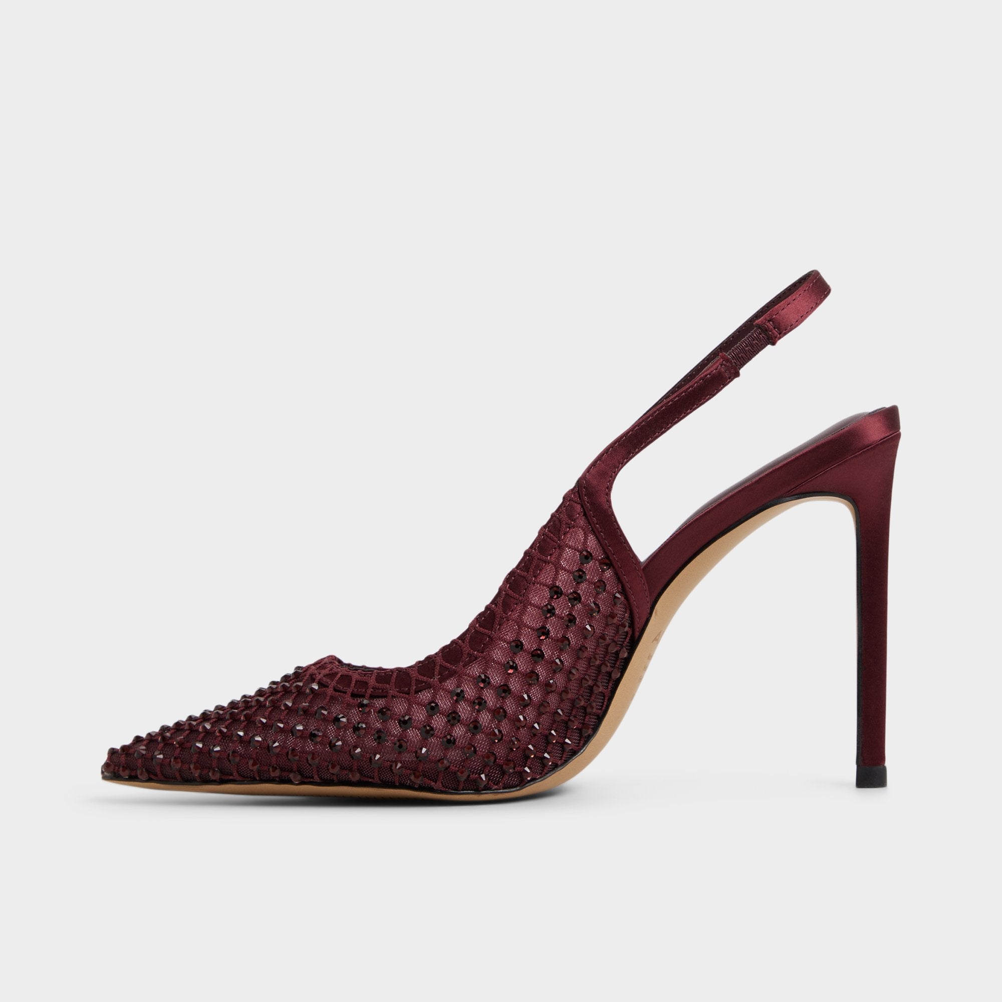 Aldo Marciana in Burgundy 14151906 - Slingback heel, Stiletto heel Burgundy