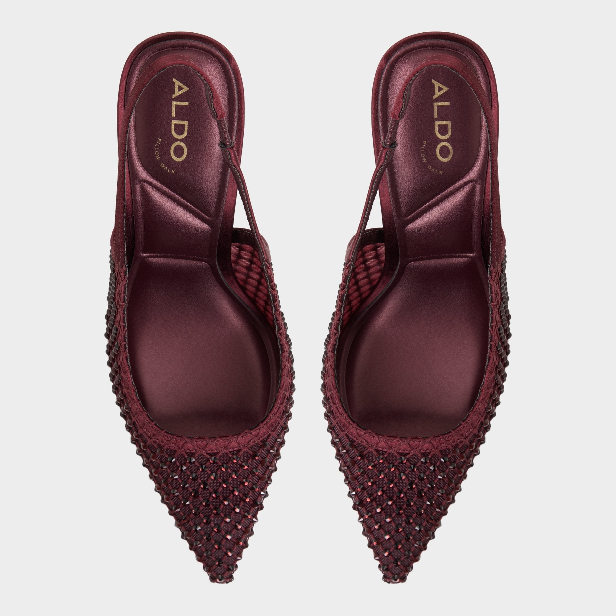 Aldo Marciana in Burgundy 14151906 - Slingback heel, Stiletto heel Burgundy