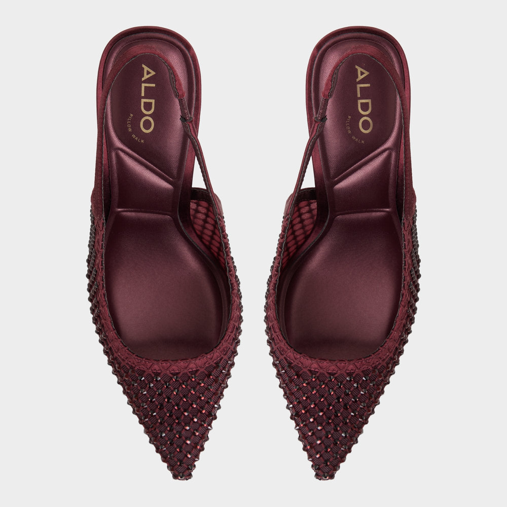 Aldo Marciana in Burgundy 14151906 - Slingback heel, Stiletto heel Burgundy