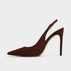 Aldo Stessysling in Dark Brown 14163419 - Slingback heel, Stiletto heel Dark Brown