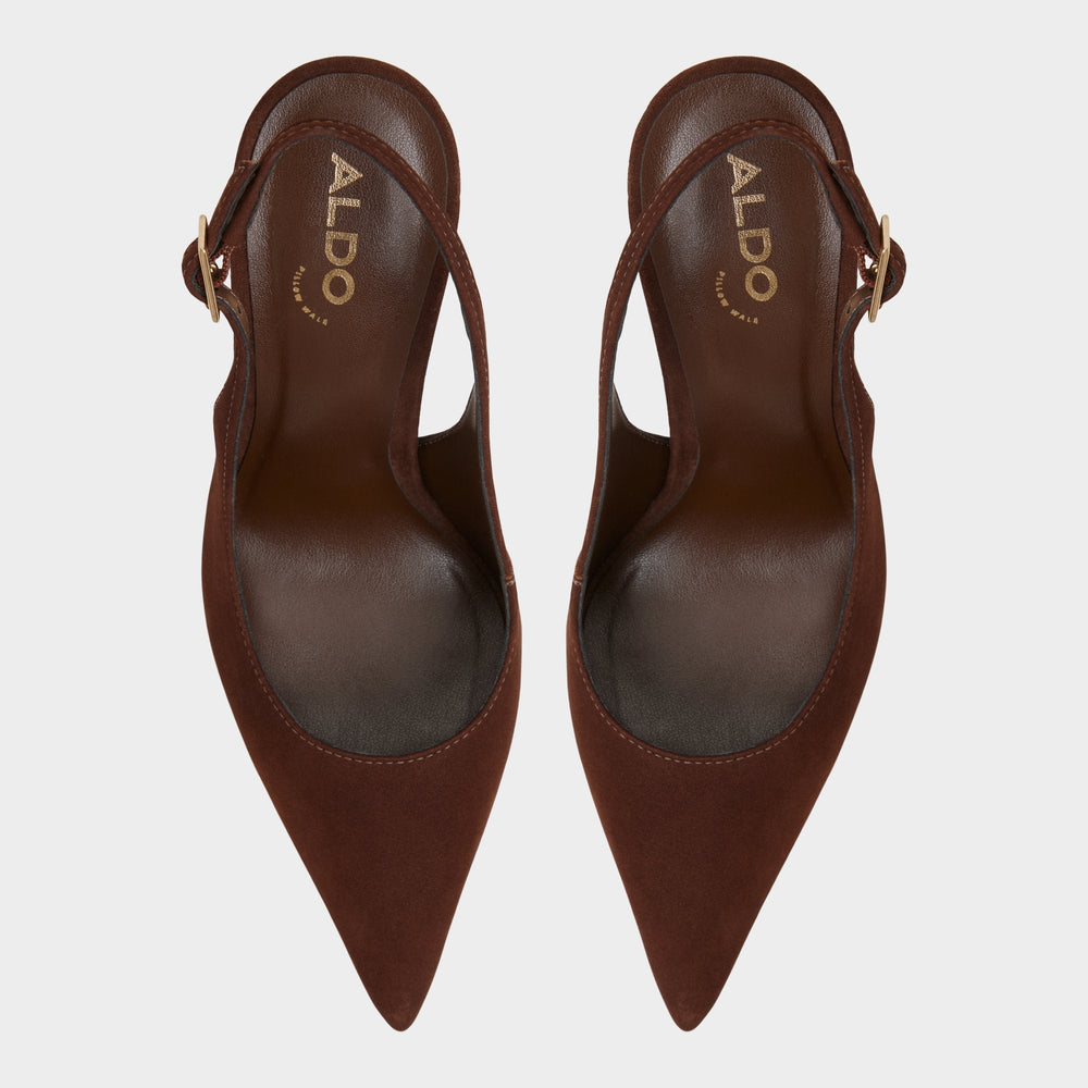 Aldo Stessysling in Dark Brown 14163419 - Slingback heel, Stiletto heel Dark Brown