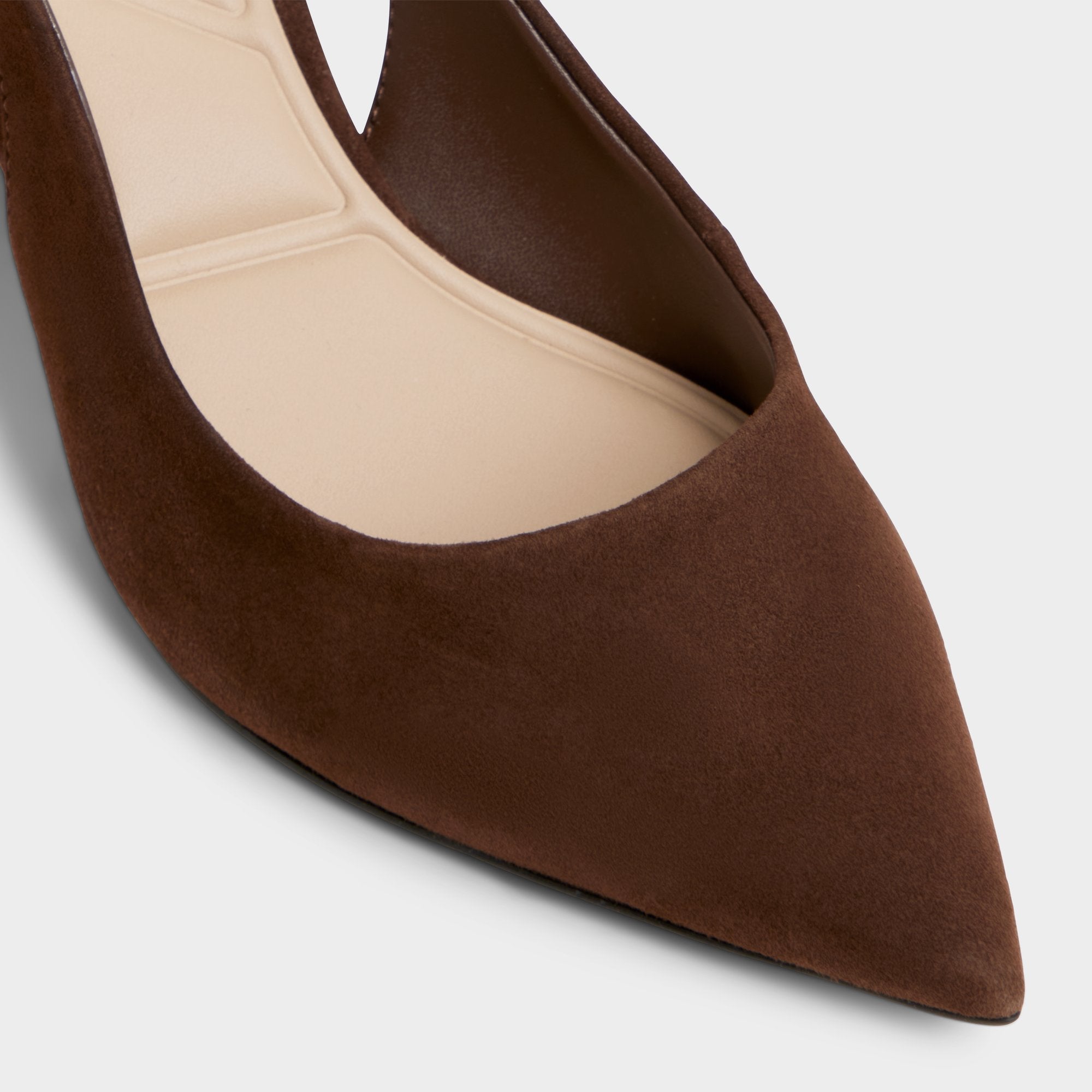 Aldo Uliana in Dark Brown - Slingback heel, Block heel Dark brown