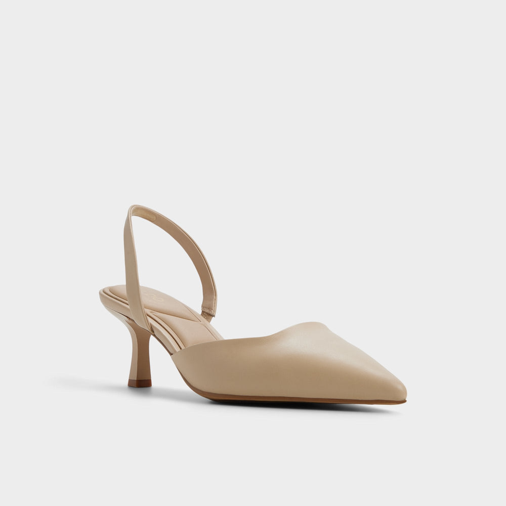 Aldo Gavedessi in Medium Beige - Slingback heel, Kitten heel Medium Beige