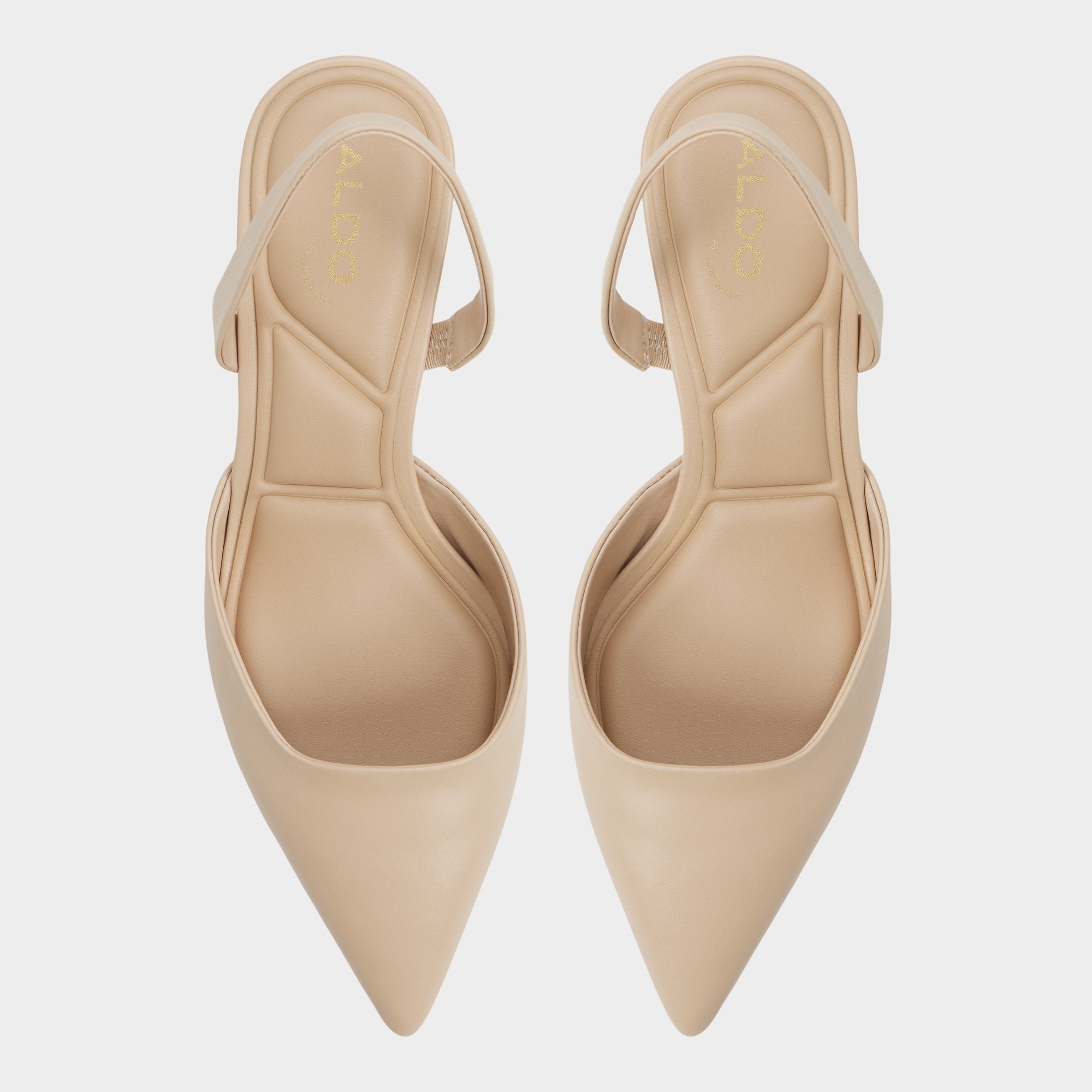 Aldo Gavedessi in Medium Beige - Slingback heel, Kitten heel Medium Beige