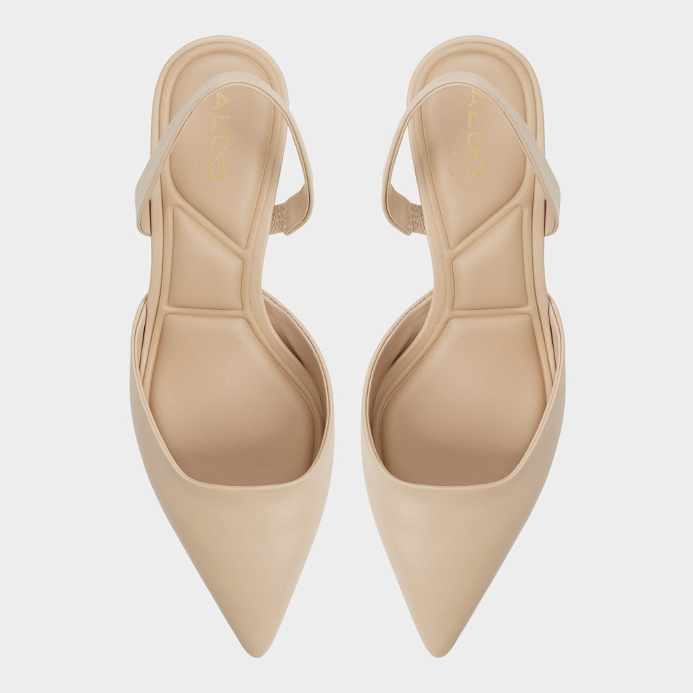 Aldo Gavedessi in Medium Beige - Slingback heel, Kitten heel Medium Beige