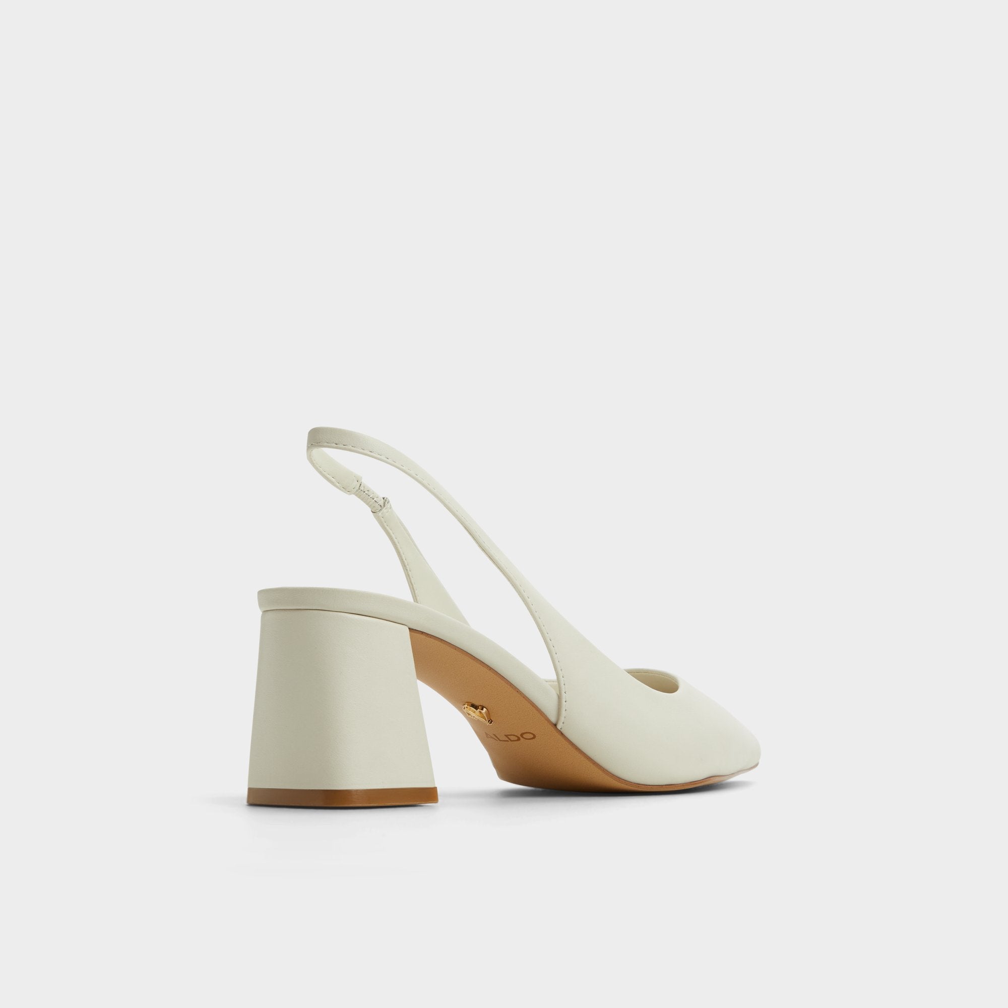 Aldo Uliana White/Bone Women's Slingbacks - Slingback heel, Block heel White/bone