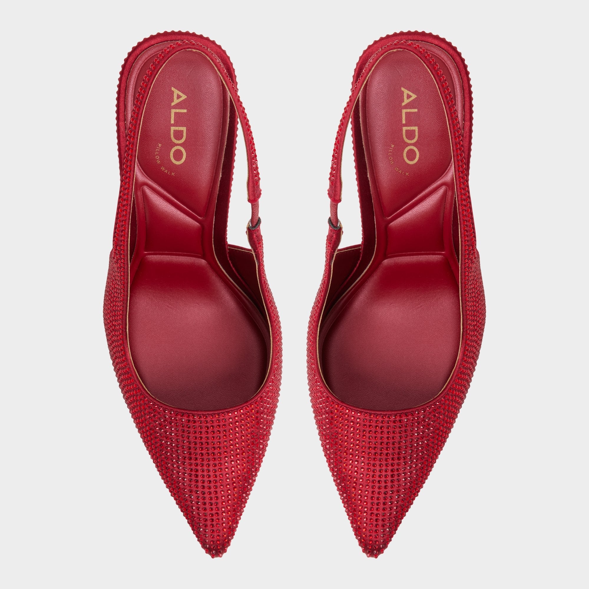 Aldo Lovebloom in Xt Dark Red - Slingback heel, Stiletto heel Dark red