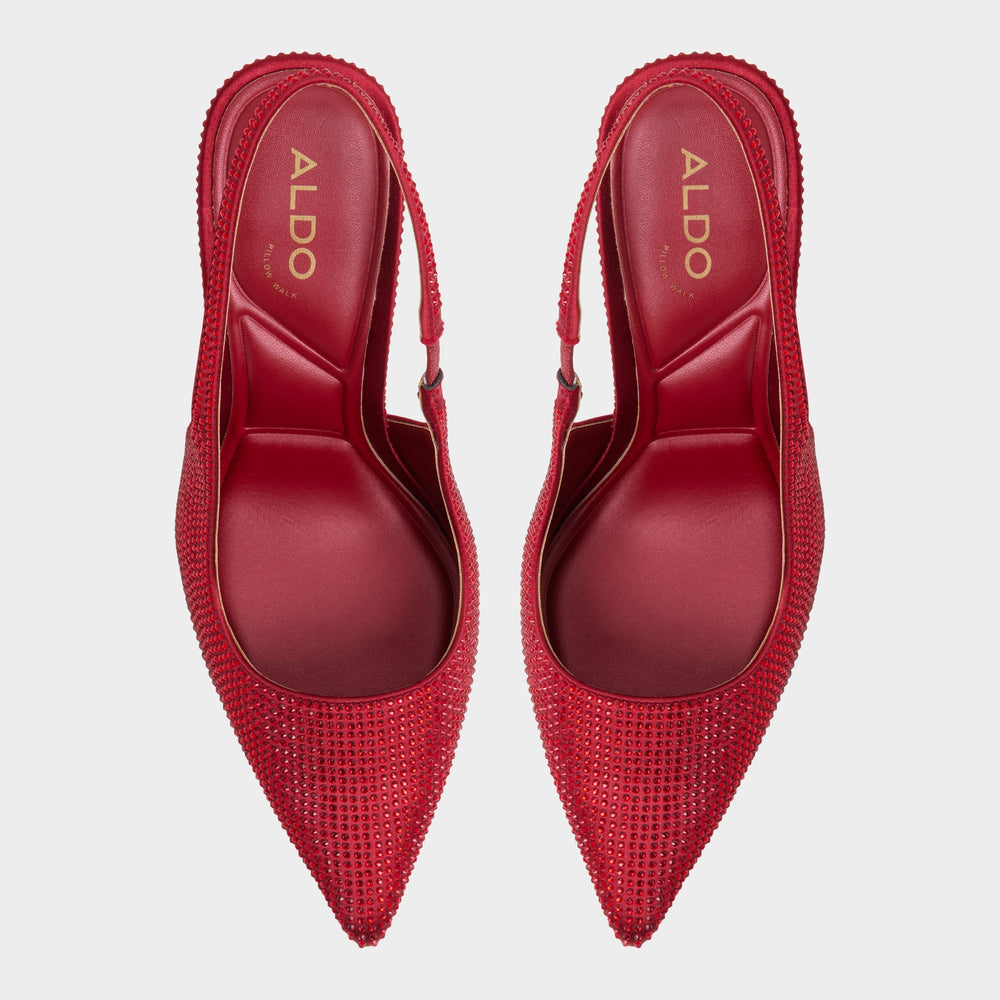 Aldo Lovebloom in Xt Dark Red - Slingback heel, Stiletto heel Dark red