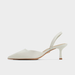 Aldo Gavedessi Open White Women's Kitten heels - Slingback heel, Kitten heel Open White