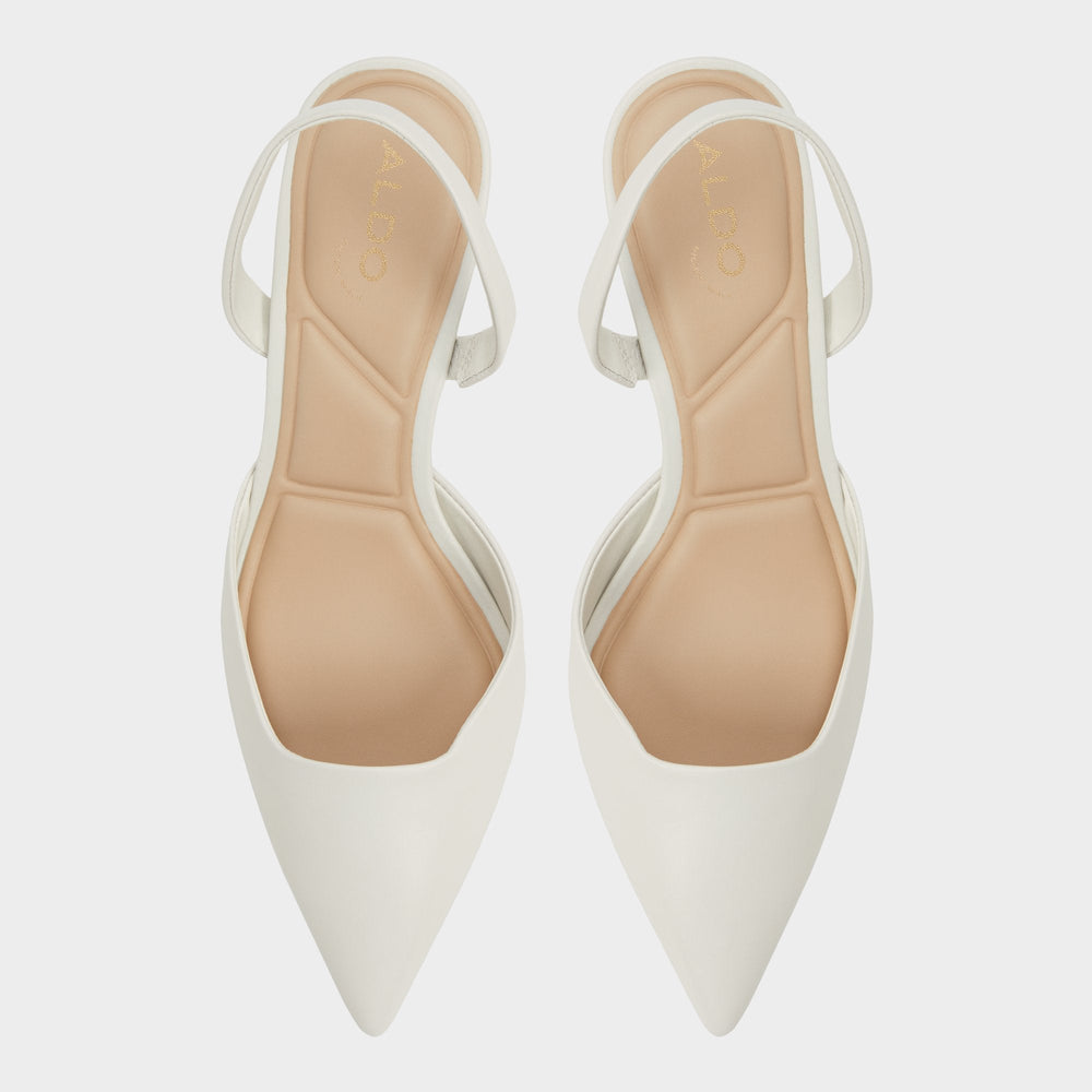 Aldo Gavedessi Open White Women's Kitten heels - Slingback heel, Kitten heel Open White