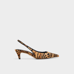 Aldo Leanah in Open Brown - Slingback heel, Kitten heel Open Brown