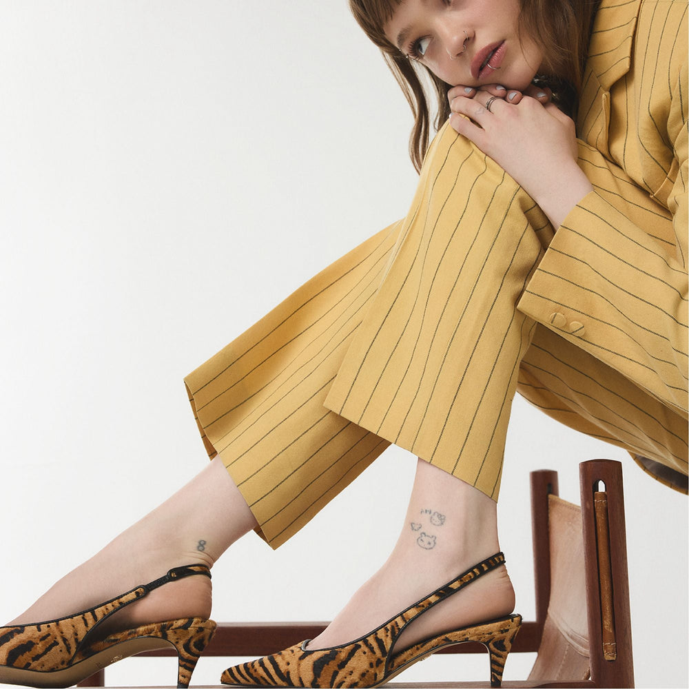 Aldo Leanah in Open Brown - Slingback heel, Kitten heel Open Brown
