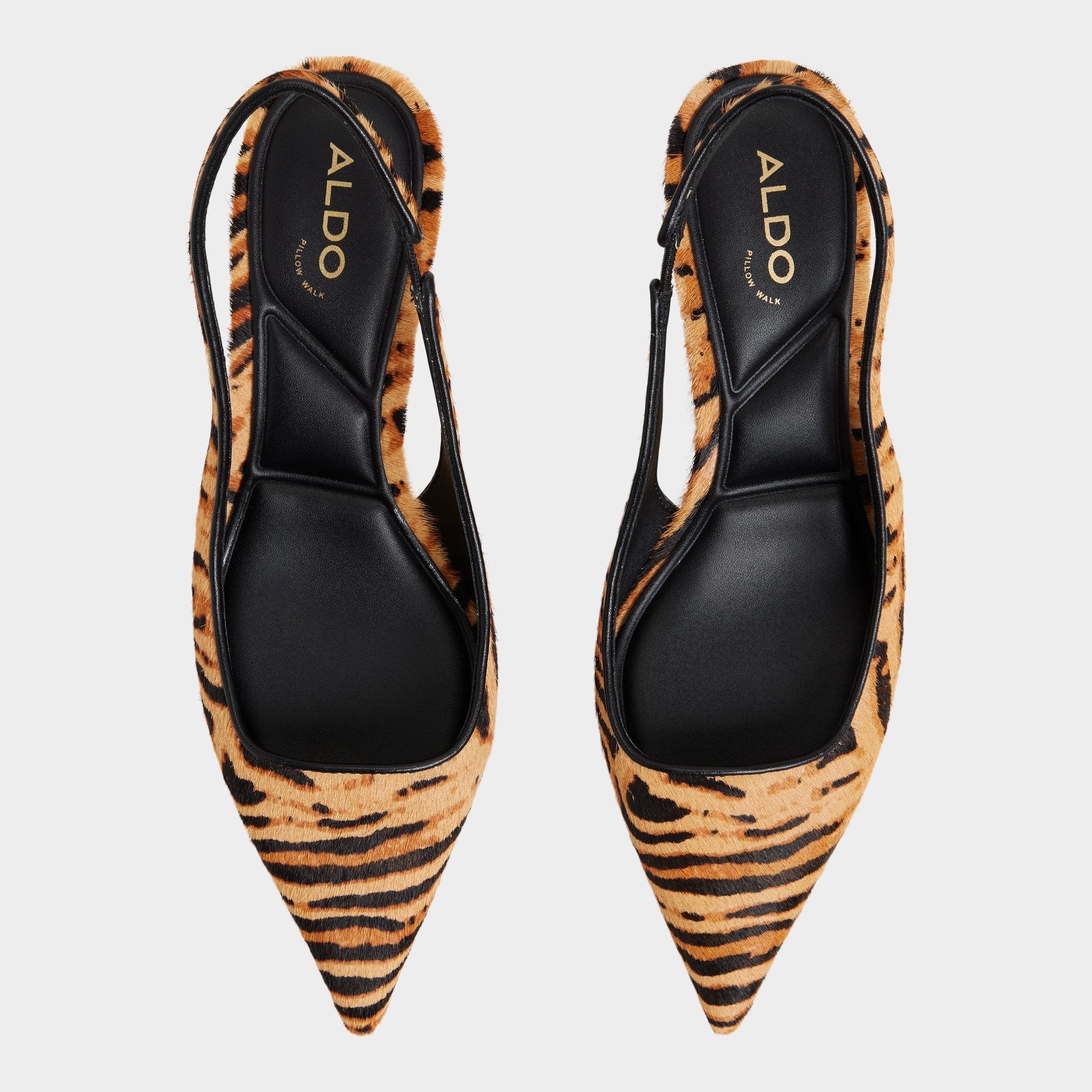 Aldo Leanah in Open Brown - Slingback heel, Kitten heel Open Brown