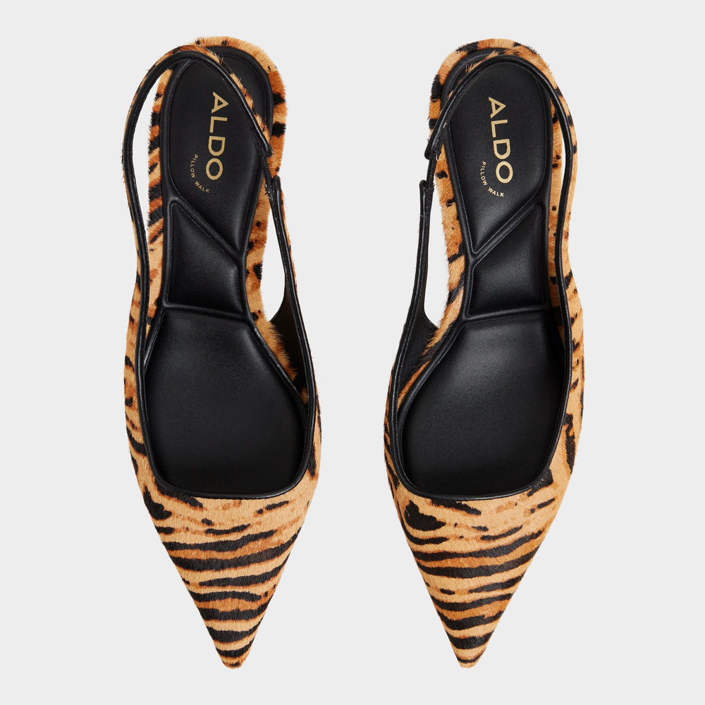 Aldo Leanah in Open Brown - Slingback heel, Kitten heel Open Brown