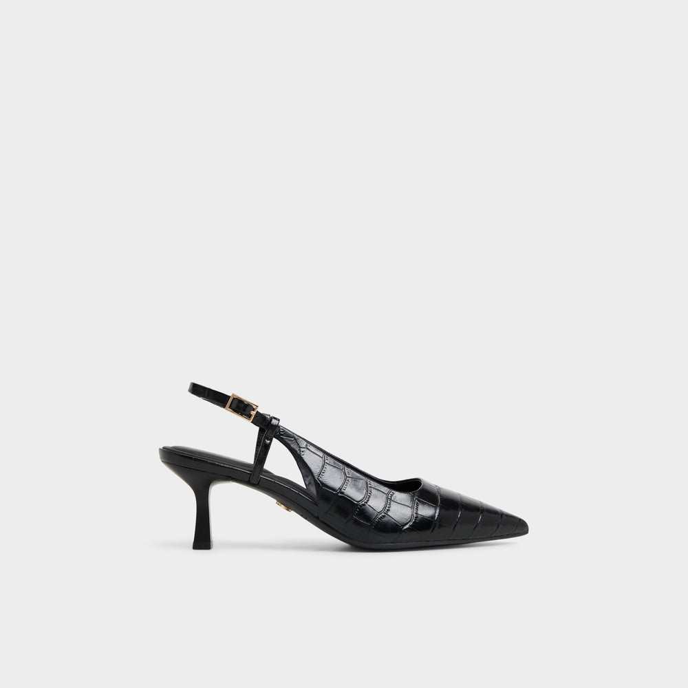 Aldo Adan in Black - Slingback heel, Kitten heel Black