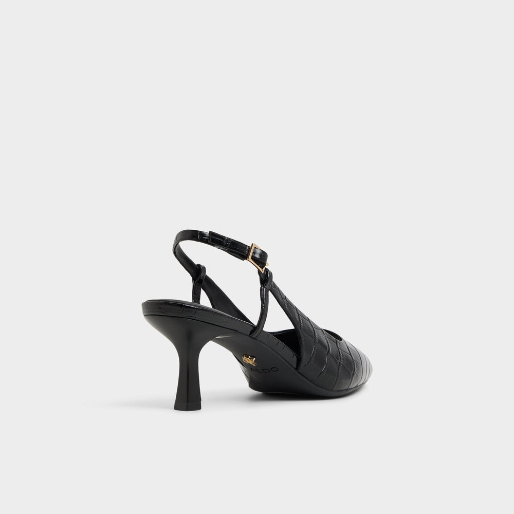 Aldo Adan in Black - Slingback heel, Kitten heel Black