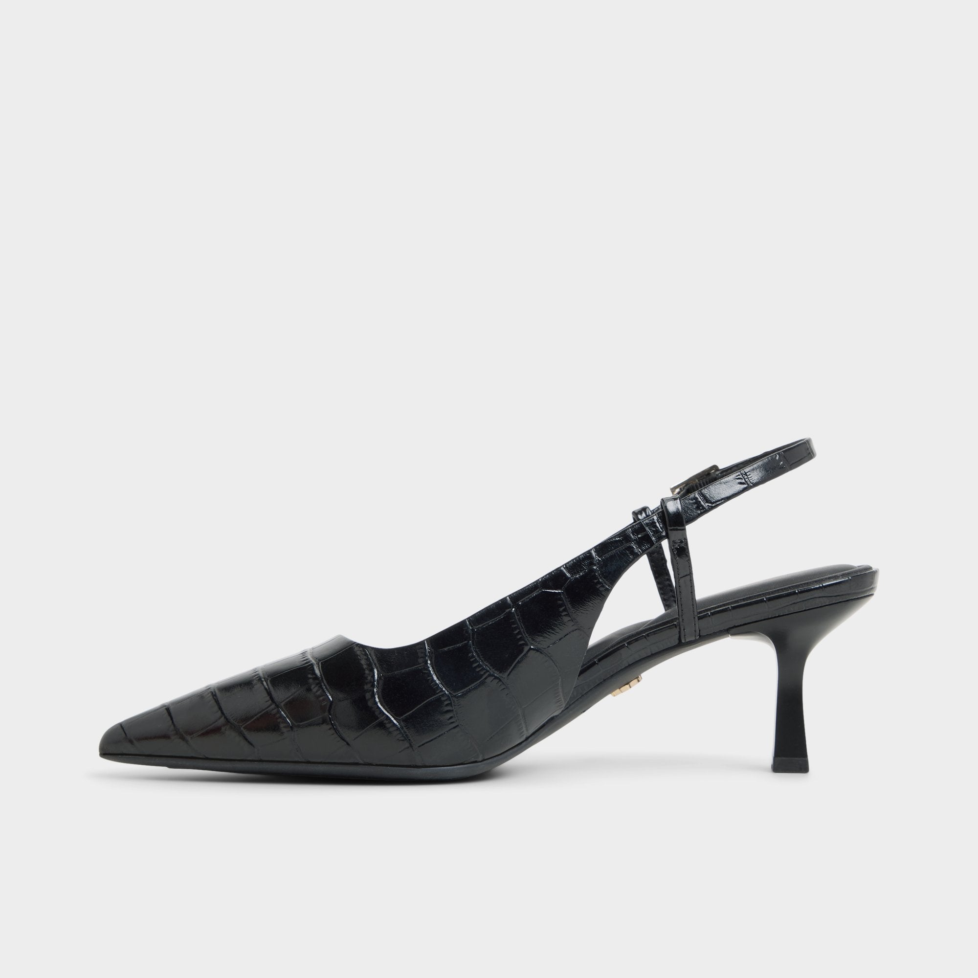 Aldo Adan in Black - Slingback heel, Kitten heel Black
