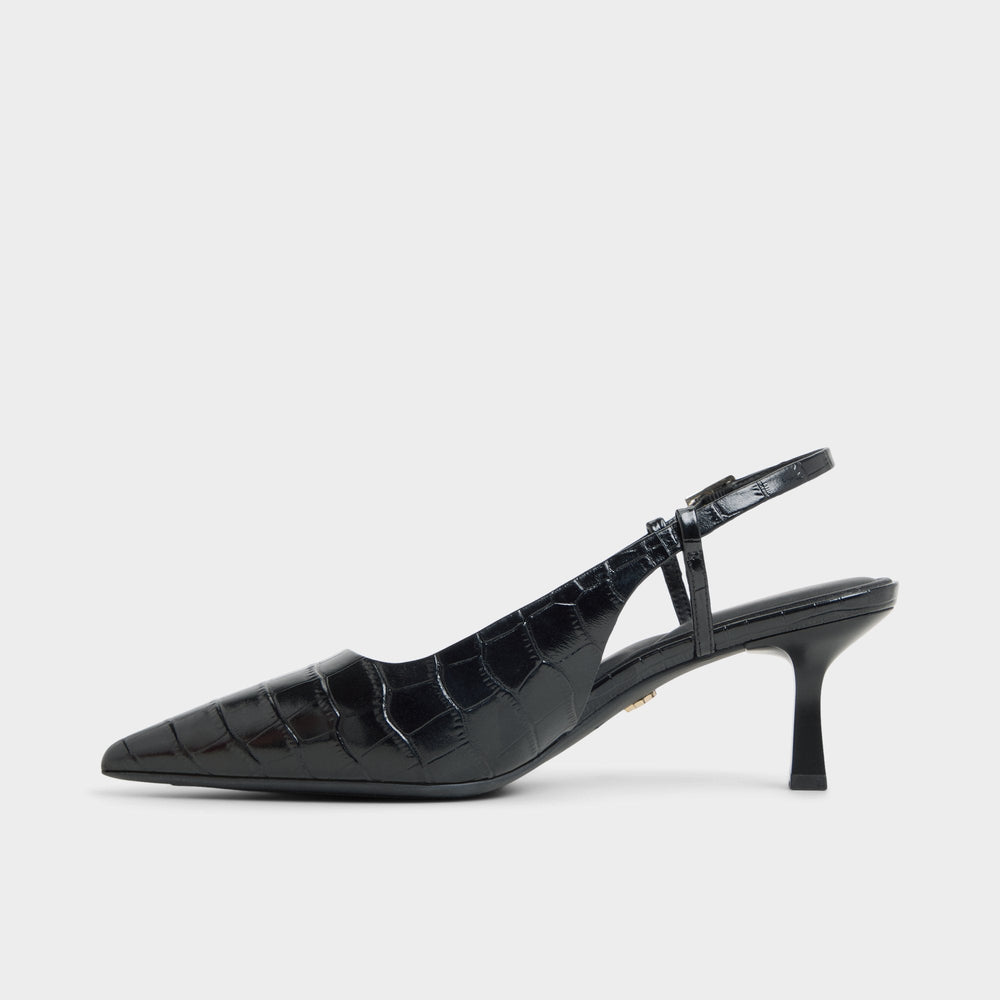 Aldo Adan in Black - Slingback heel, Kitten heel Black