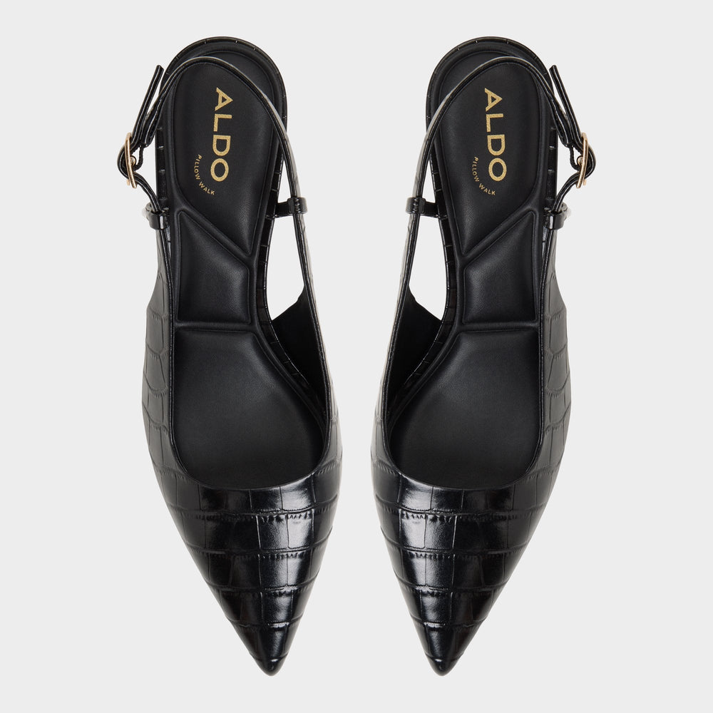 Aldo Adan in Black - Slingback heel, Kitten heel Black