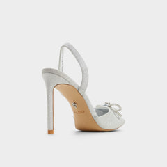 Aldo Addie Silver Women's Slingbacks - Slingback heel, Stiletto heel Silver