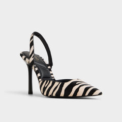 Aldo Berolden White/Black Women's Animal Prints - Slingback heel White/Black