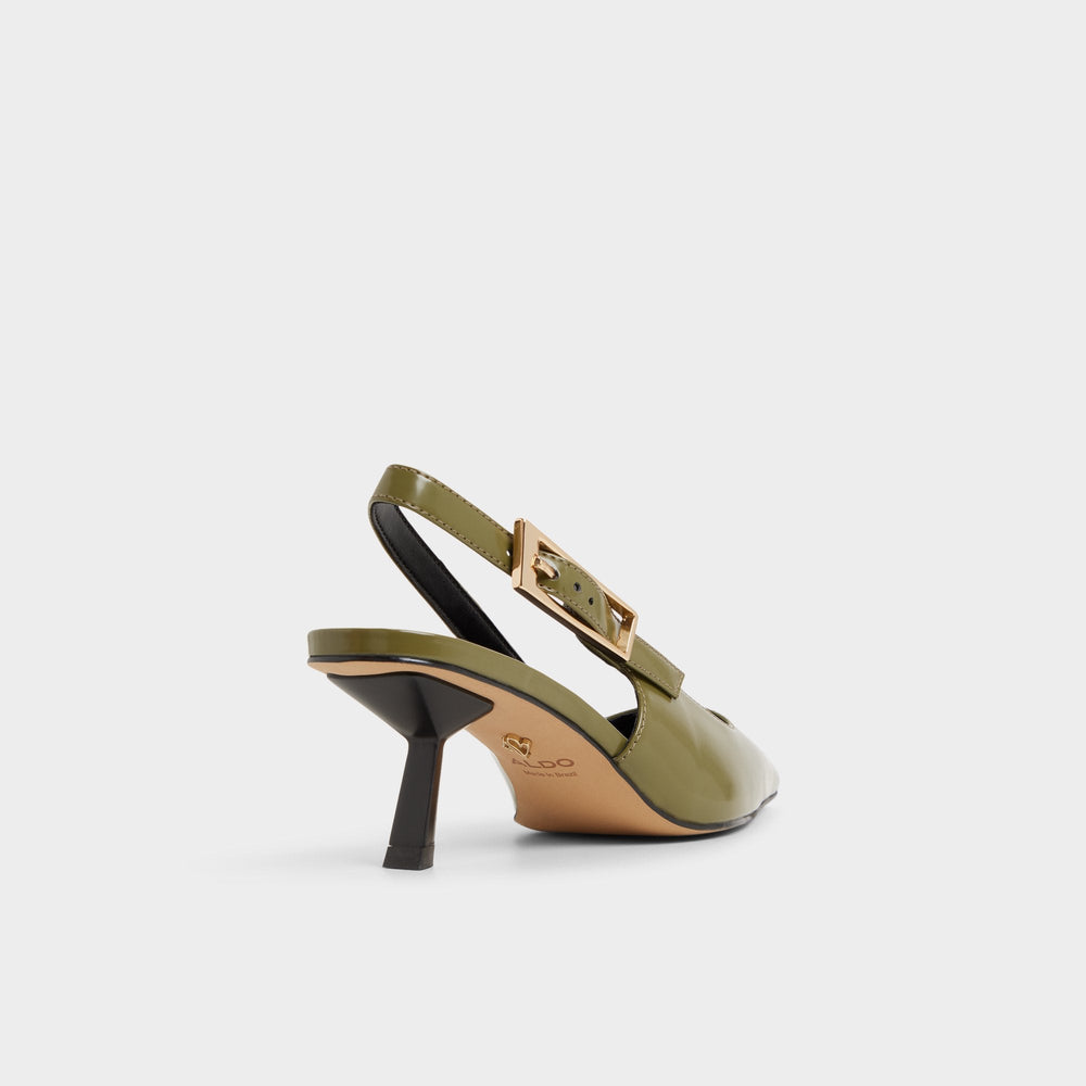 Aldo Nealie in Khaki 14139074 - Slingback heel, Kitten heel Khaki