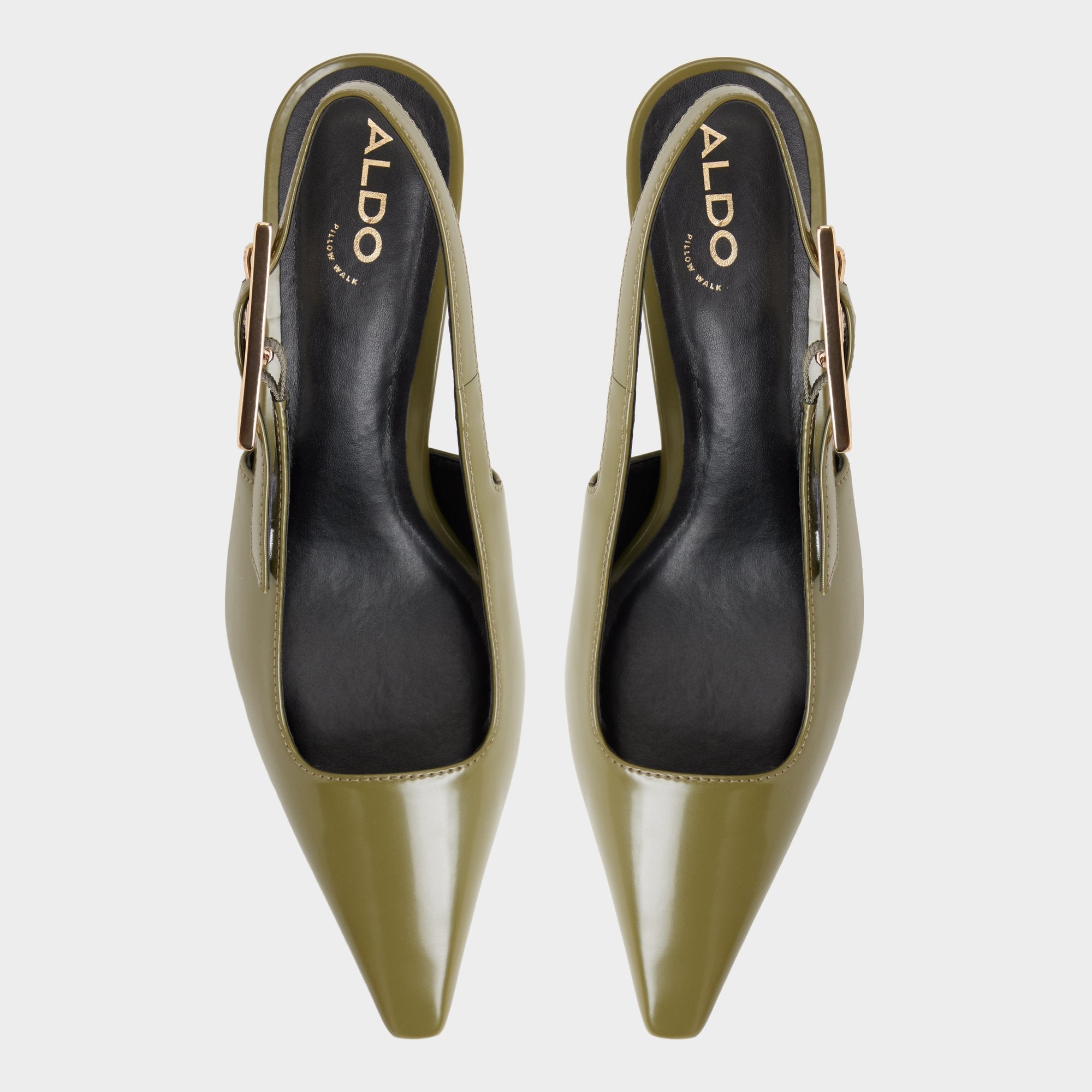 Aldo Nealie in Khaki 14139074 - Slingback heel, Kitten heel Khaki