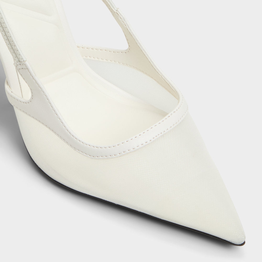 Aldo Evania White Women's Slingbacks - Slingback heel White