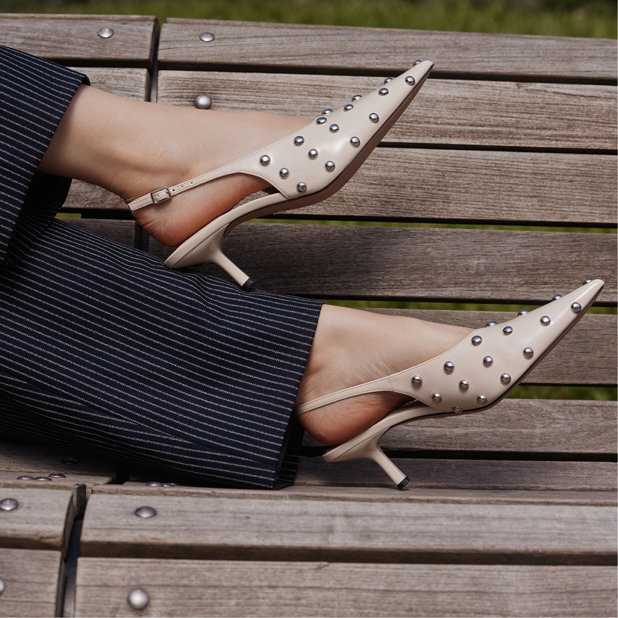 Aldo Naiarah in Cream 14118390 - Slingback heel, Stiletto heel Cream