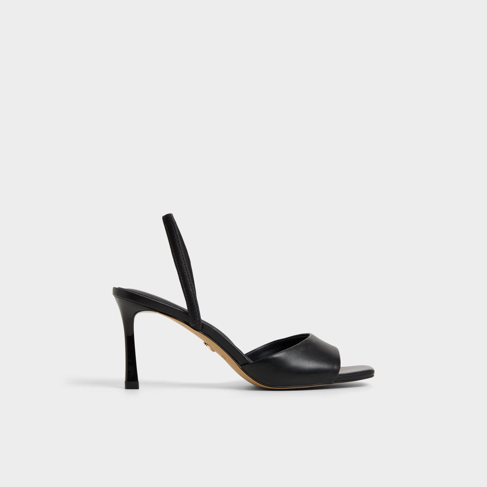 Aldo Andya Black Women's Strappy sandals - Slingback heeled sandal, Stiletto heel Black