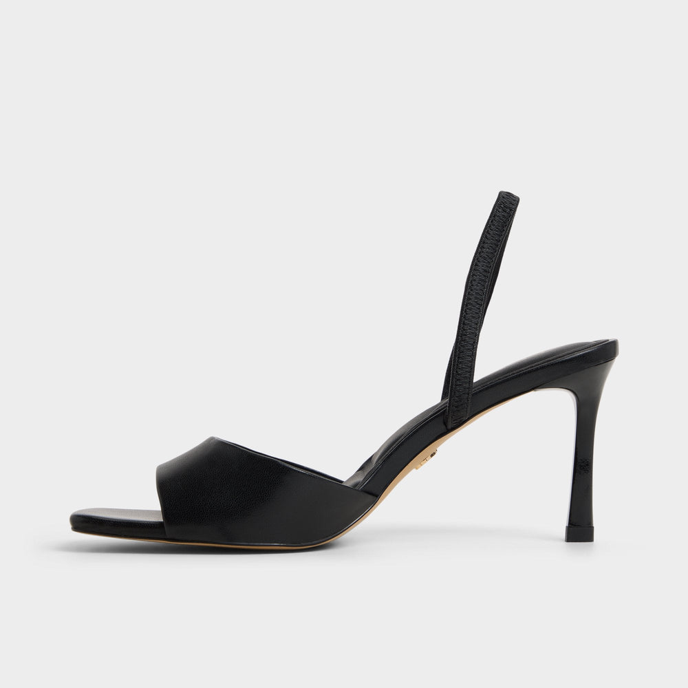 Aldo Andya Black Women's Strappy sandals - Slingback heeled sandal, Stiletto heel Black