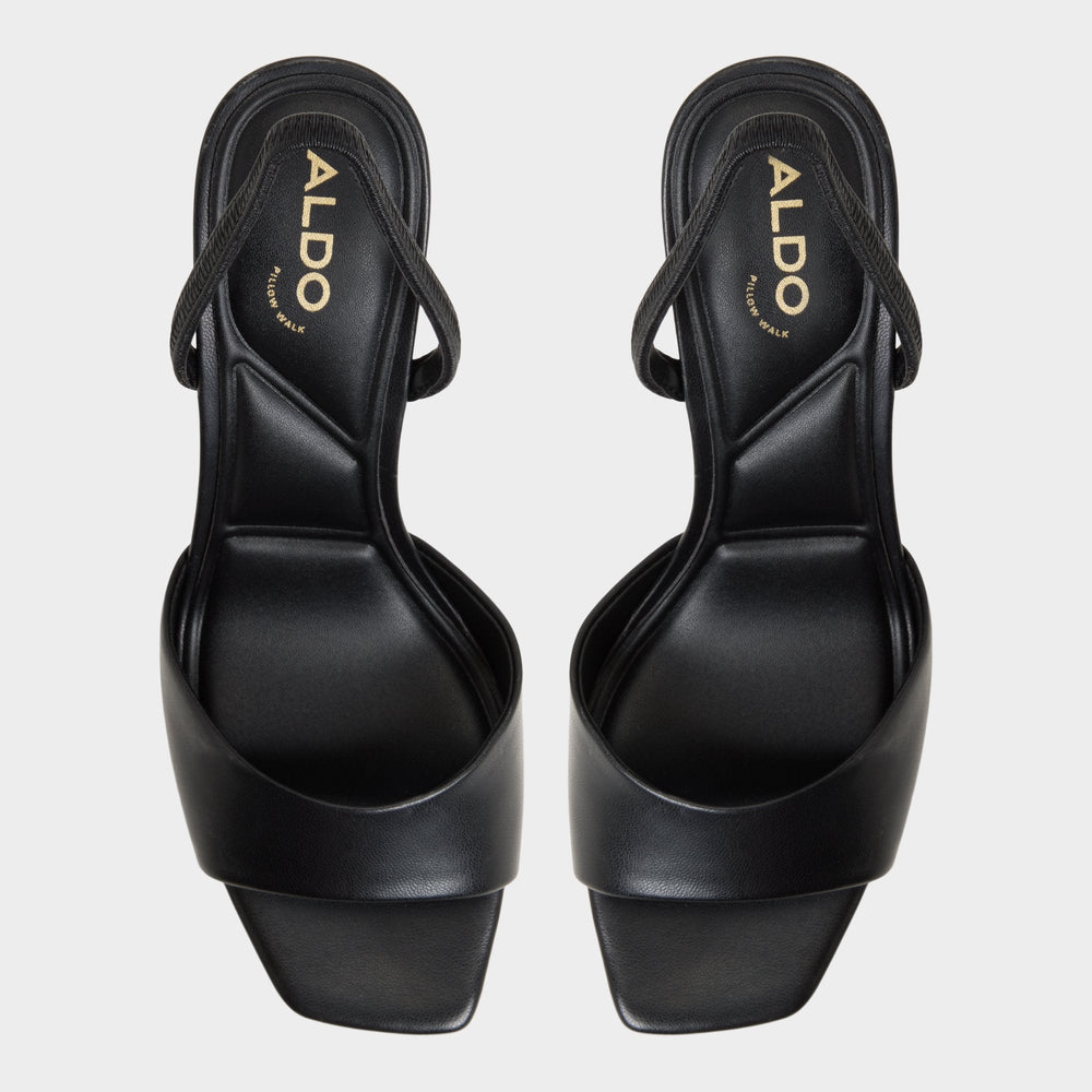 Aldo Andya Black Women's Strappy sandals - Slingback heeled sandal, Stiletto heel Black