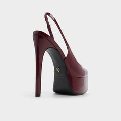 Aldo Thanlinie in Dark Red - Slingback heeled sandal, Platform Dark Red