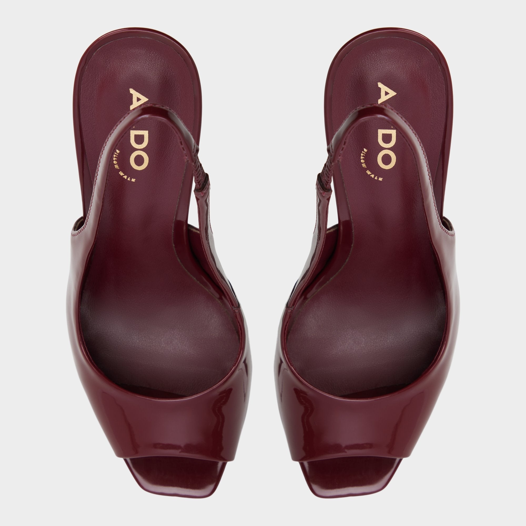 Aldo Thanlinie in Dark Red - Slingback heeled sandal, Platform Dark Red