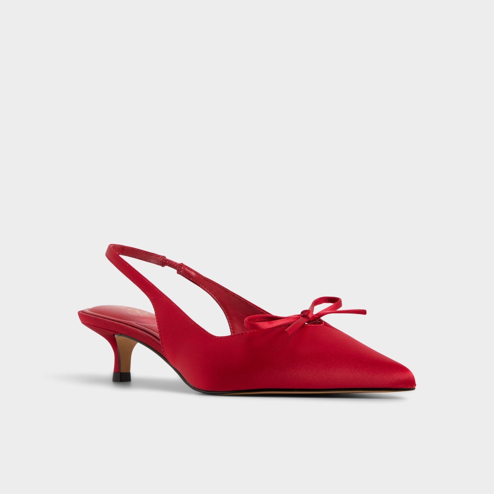 Aldo Azizza in Dark Red - Slingback heel, Kitten heel Dark red