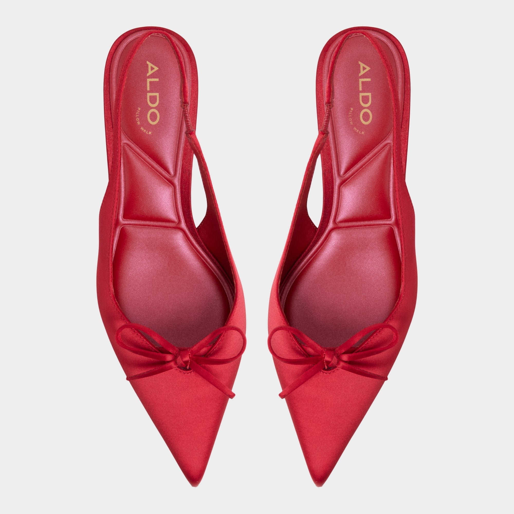 Aldo Azizza in Dark Red - Slingback heel, Kitten heel Dark red
