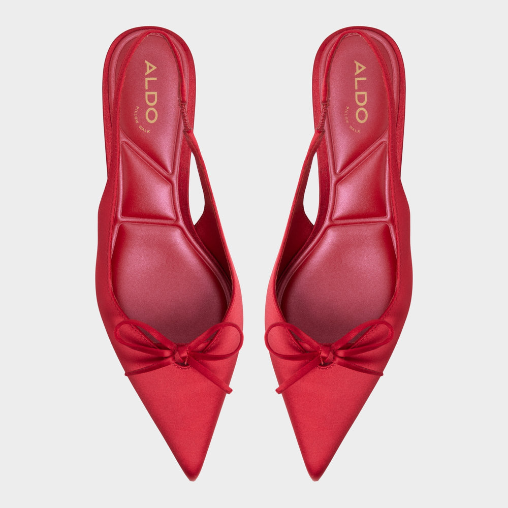 Aldo Azizza in Dark Red - Slingback heel, Kitten heel Dark red