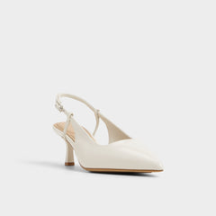 Aldo Adan in White Bone - Slingback heel, Kitten heel White/bone