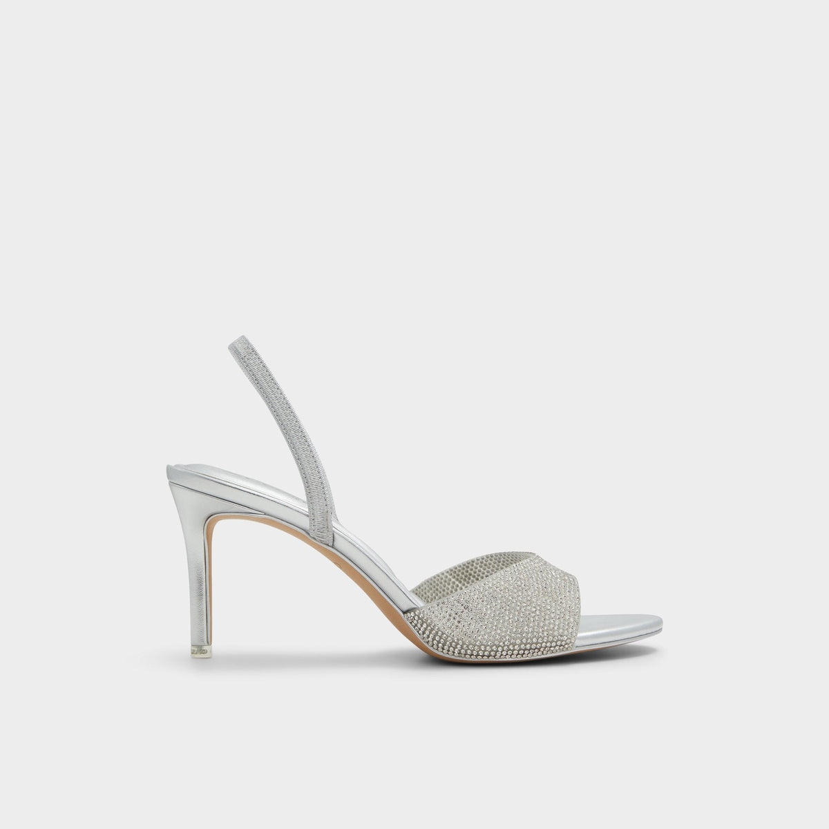 Aldo Aitana Silver Women's Heeled sandals - Slingback heeled sandal, Stiletto heel Silver