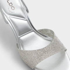 Aldo Aitana Silver Women's Heeled sandals - Slingback heeled sandal, Stiletto heel Silver