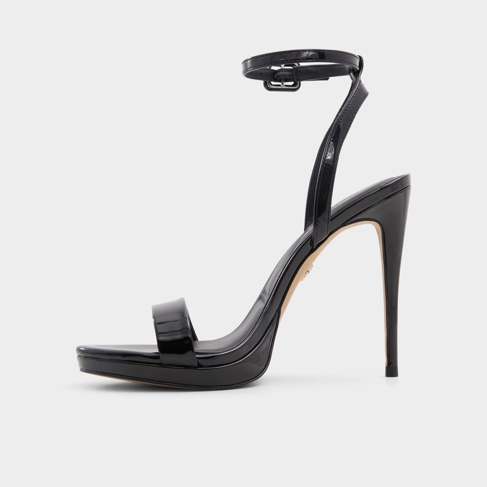 Aldo Katelina Black Women's Heeled sandals - Strappy heeled sandal, Stiletto platform Black
