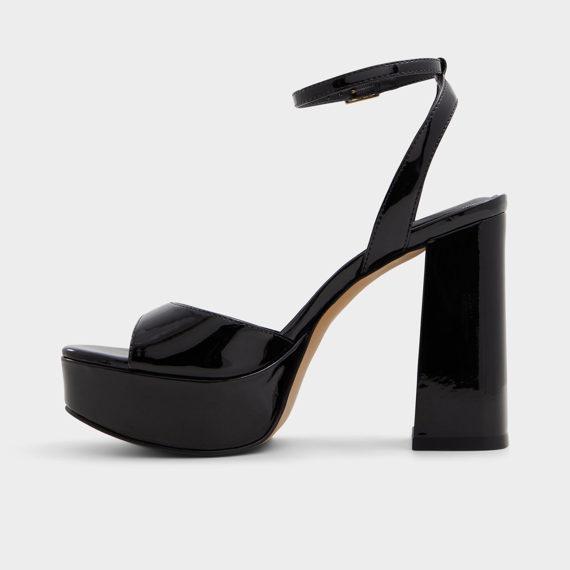 Aldo Valoria Black Women's Platform sandals - Strappy heeled sandal, Platform Black