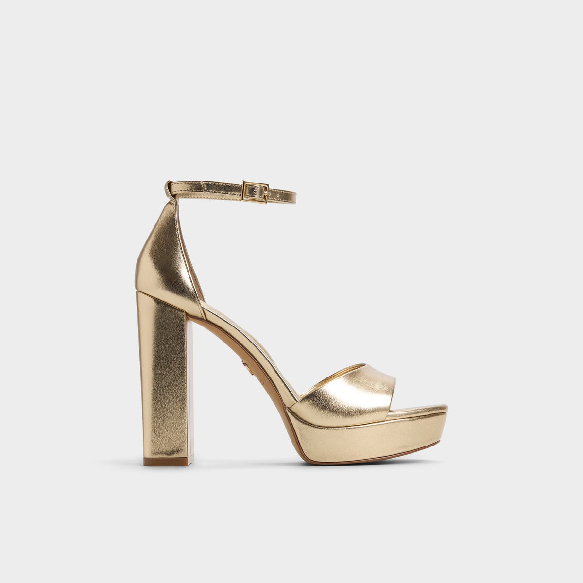 Aldo Enaegyn 2.0 in Gold - Strappy heeled sandal, Platform Gold