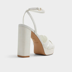 Aldo Valaberel Open White Women's Platform sandals - Strappy heeled sandal, Platform Open white